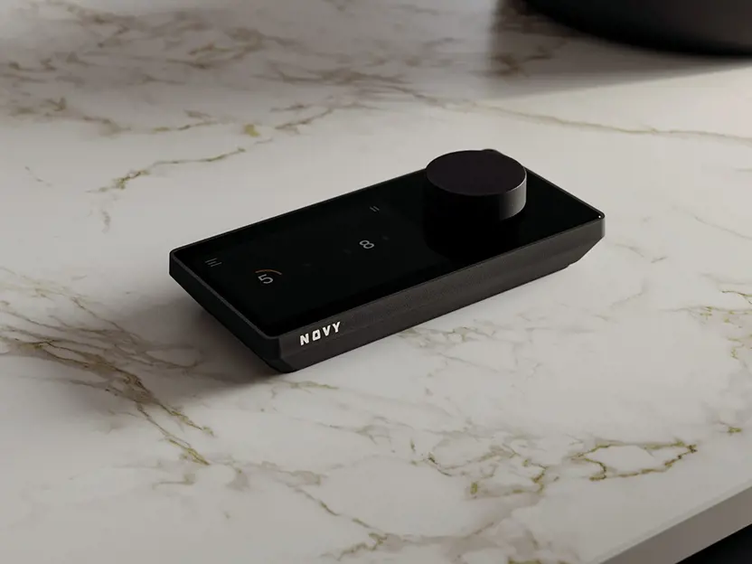 Residual heat display on the Novy controller